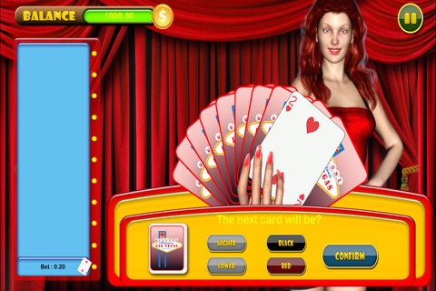 Play Lucky Las Vegas Casino Hi-Lo Solitaire Pro screenshot 2