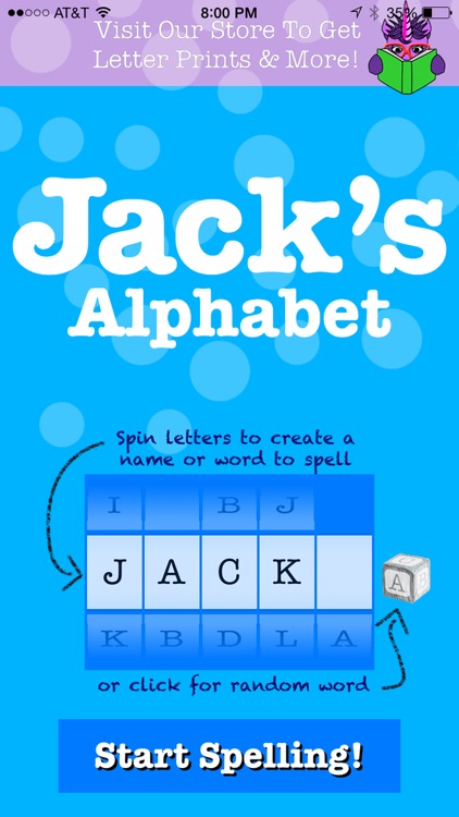 Jack's Alphabet - The Learn To Spell Game