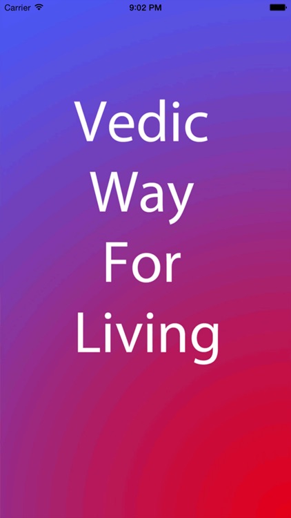 Vedic Way for Living