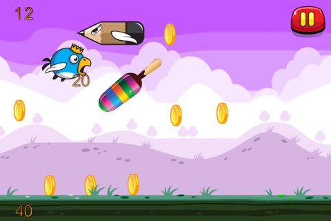 A King Bird Vs Flying Pencils - Christmas Edition HD Free screenshot 4