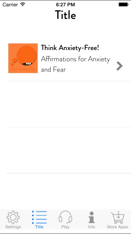 Think Anxiety-Free! Affirmations for Anxiety and Fear screenshot-1