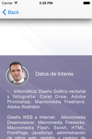 Jose Luis Contioso CV screenshot 4