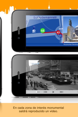 Berlín guía Guerra fría visita guiada paseo GPS HD screenshot 2