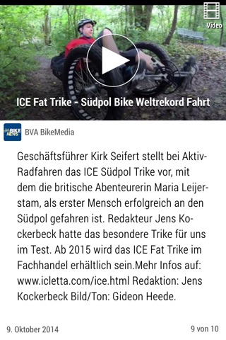 Bike News - ist die umfassendste und aktuellste Nachrichten-App zum Thema Radfahren. screenshot 4