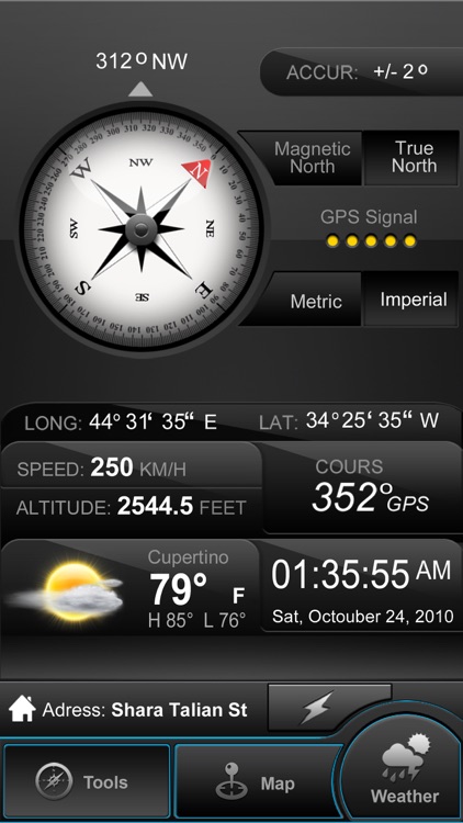 Weather Compass Gps+ (Map, Speedometer, Altimeter)