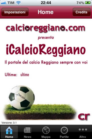 iCalcioReggiano screenshot 2
