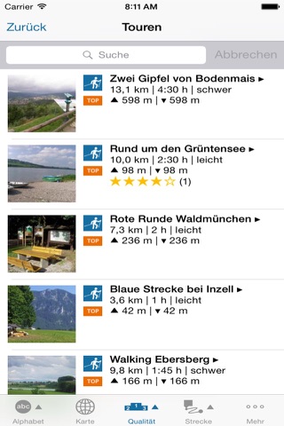 Nordic Walking - outdooractive.com Themenapps screenshot 2