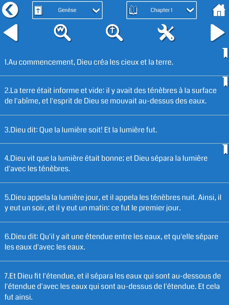 French Bible for iPad screenshot 2