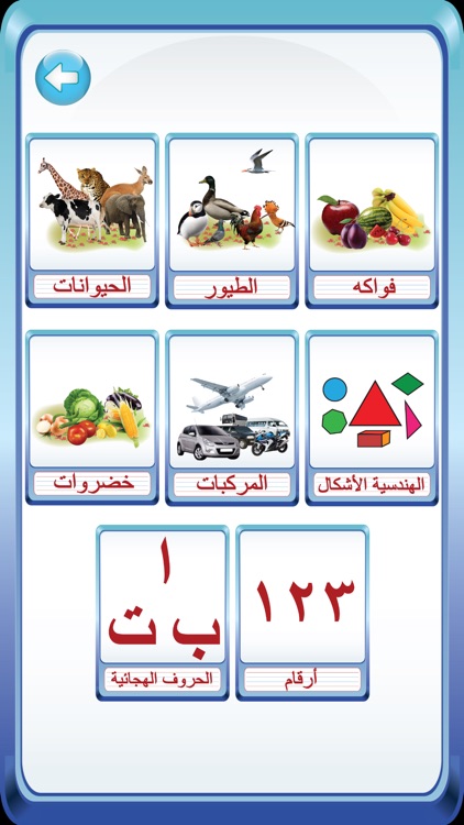 الاطفال العربية ا با تا بطاقات فلاش