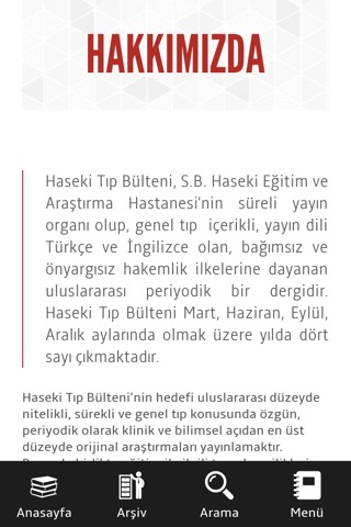 HTB - The Medical Bulletin of Haseki - Haseki Tıp Bülteni screenshot 3