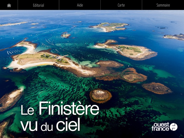 Le Finistère vu du ciel