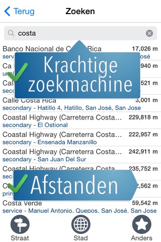 Costa Rica Travelmapp screenshot 3