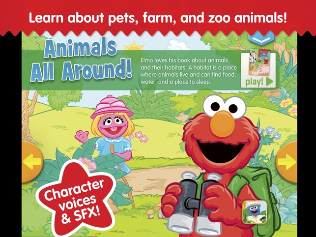 Elmo's Animals: A Sesame Street S'More App(圖1)-速報App