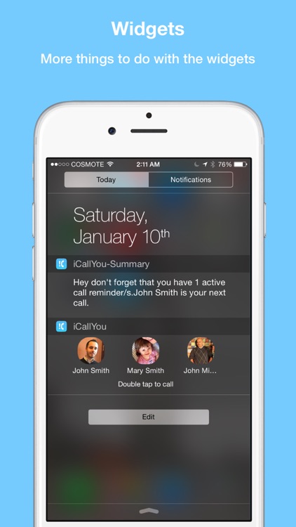 iCallYou-(Call Reminder & Widget) screenshot-4