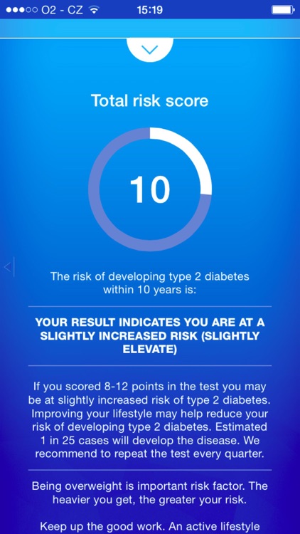 Diabetes Test - risk calculator of diabetes