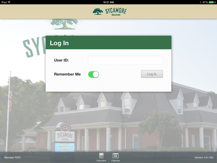 Sycamore Bank for iPad