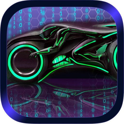 Adrenalin Extreme Future Motorcycle Neon Race and Destroy Challenge icon