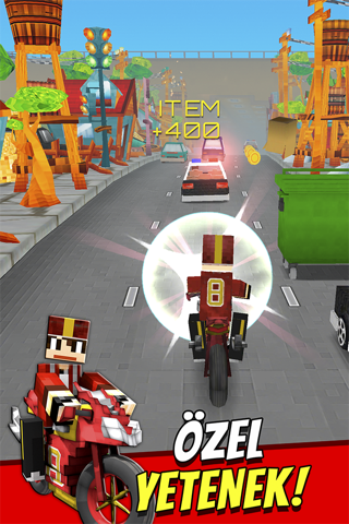 Super Bike Runner - Free 3D Blocky Motorcycle Racing Games screenshot 3