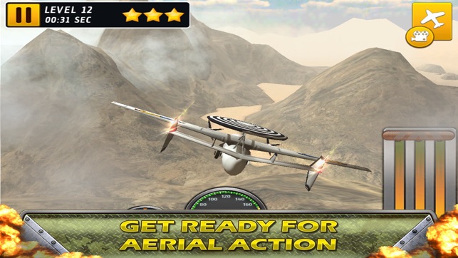 Fly to Park Xtreme Army Airplane Low Flying,landing & Parkin(圖1)-速報App