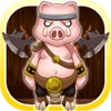 Fox Fight The Pigs Hitting Game - Rolling Cannonball Escape (Premium)