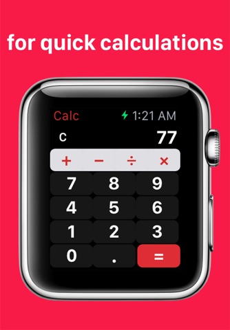 QuickCalc - A Basic Calculator for Simple Calculations on Apple Watch screenshot 2