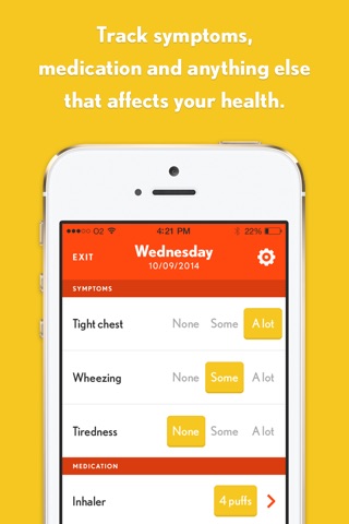 Health Mapper - the app for monitoring ANY long-term health condition. screenshot 2