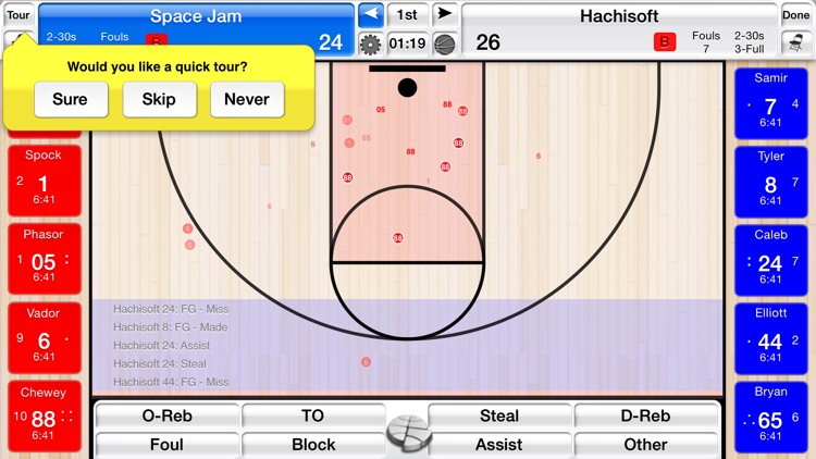 Basketball Stat Tracker