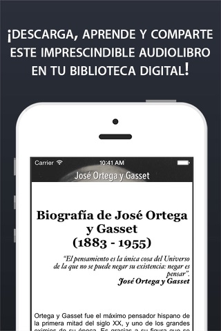 Biografía de José Ortega y Gasset screenshot 2