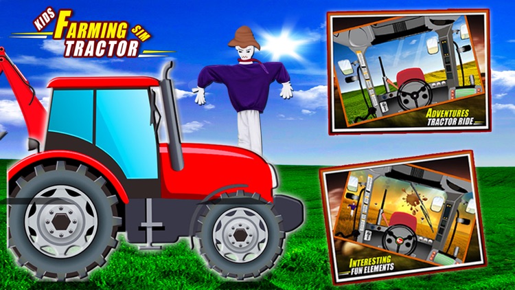 Kids Farming Tractor Sim - Driving Game screenshot-3