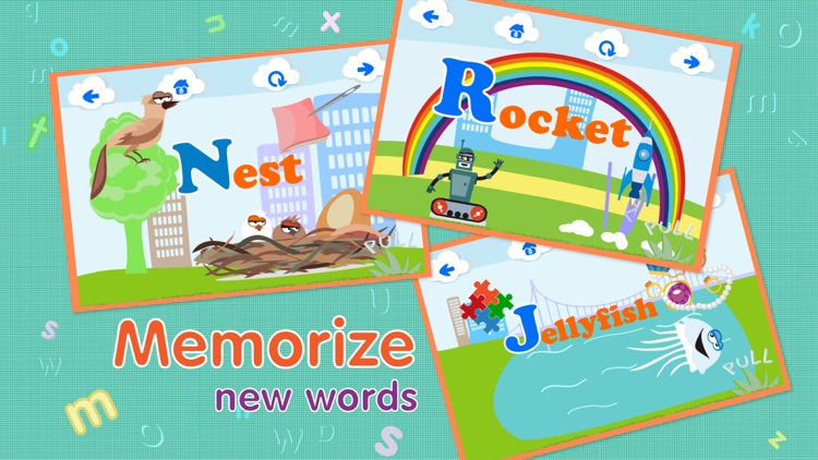 ABCs alphabet phonics games for kids based on Montessori learining approach