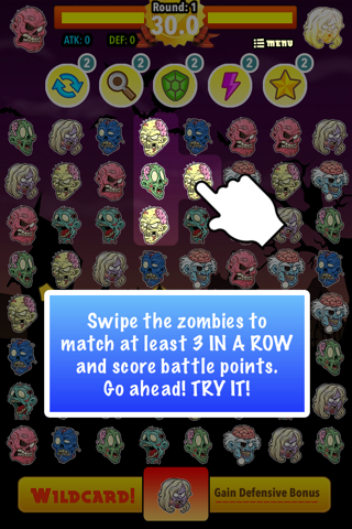 Clash of the Zombies: Match 3 Multiplayer screenshot 4