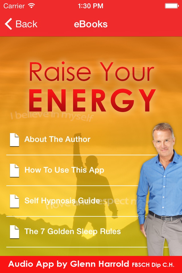 Raise Your Energy by Glenn Harrold: Self-Hypnosis Energy & Motivation screenshot 4