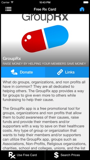 GroupRx - Discount Prescription Drug Card & Fundraising Plat(圖2)-速報App