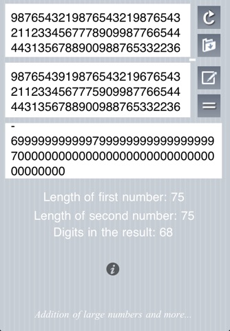 Matika03 : Subtraction of big numbers screenshot 3