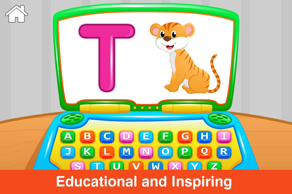 My First ABC Laptop Free - Learning Alphabet Letters Game for Toddlers and Preschool Kids screenshot 2