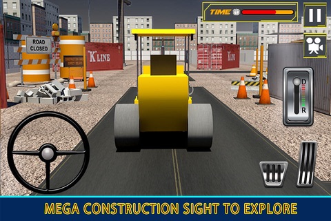 Road Construction Simulator - 3D Heavy Machines Excavator & Road Roller screenshot 4