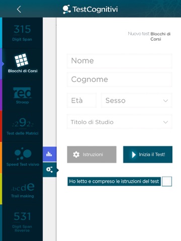 Test neurocognitivi screenshot 3