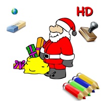 サンタクロース、クリスマスツリー、エルフ、および多くのiPadのための子供のための色〜24クリスマスの図面 - 無料