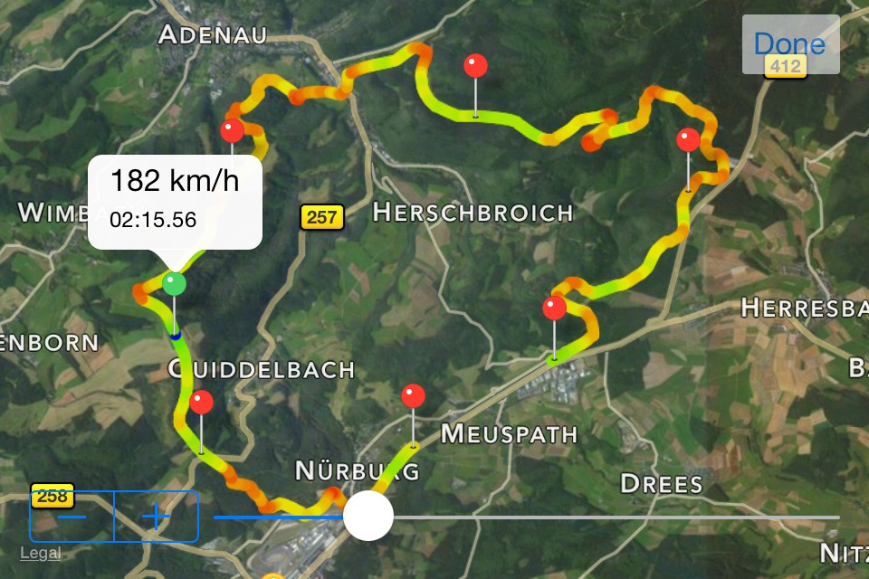 iLapTimer - Motorsport GPS Lap timer & Data Logger screenshot 2