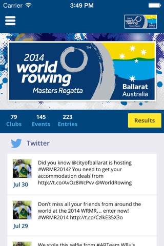 2014 World Rowing Masters Regatta screenshot 2