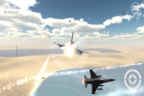 3D Jet Air Strike Combat Fighter Mission F16 3D : Delta Force 2015 HD screenshot 3