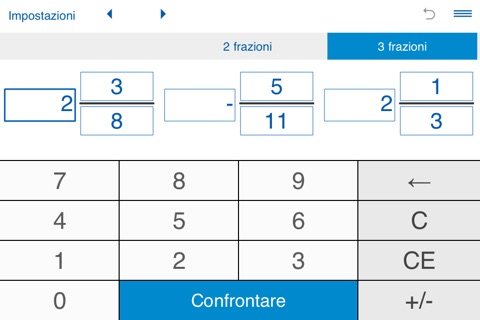 Compare fractions calculator screenshot 3