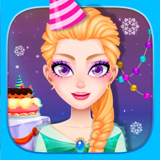Ice Princess Birthday Adventure - Girls Doctor Care & Cooking Game Icon