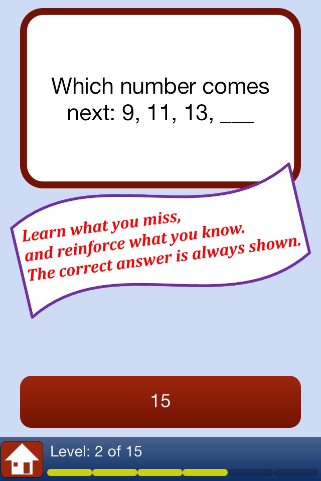 Skip Counting - a math quiz game for kids to learn simple addition and subtraction screenshot 3