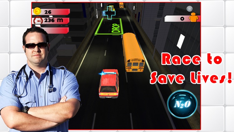 3D Rescue Racer Traffic Rush - Ambulance, Fire Truck Police Car and Emergency Vehicles : FREE GAME