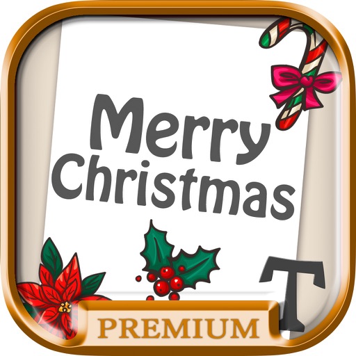 Create and design Christmas cards to wish Merry Christmas - Premium icon