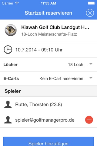 GolfManagerPro screenshot 4