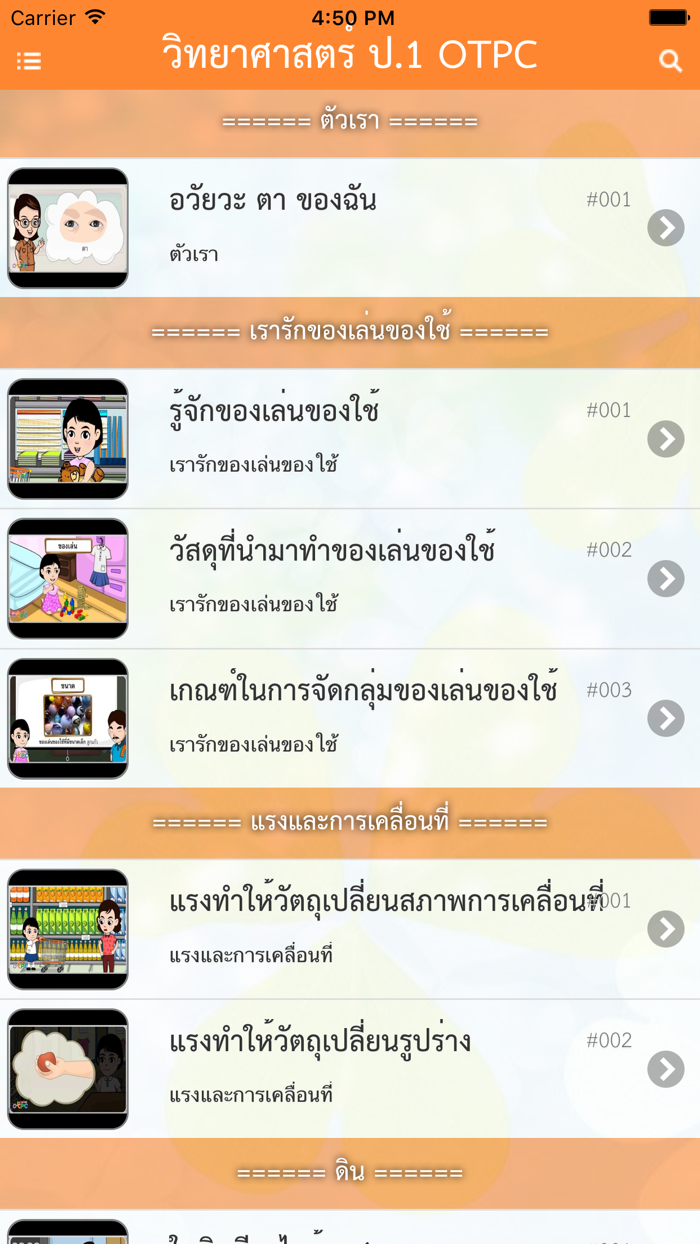 วิทยาศาสตร์ ป.1 OTPC