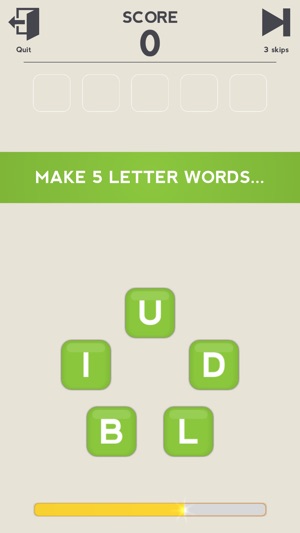 5 Little Letters - Unscramble Words