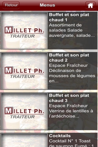 Traiteur Millet screenshot 2